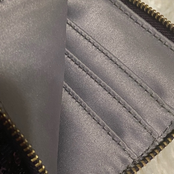 Purple Coach Slim Wristlet with Sequence - Picture 5 of 7